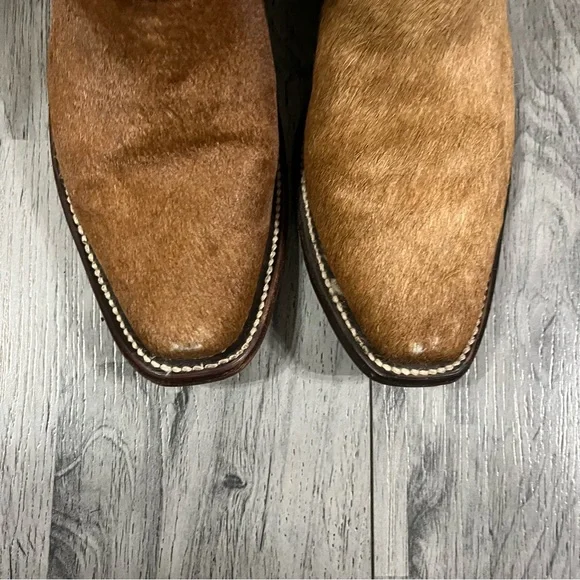 Brown Hair On ankle boots - Picture 10 of 11